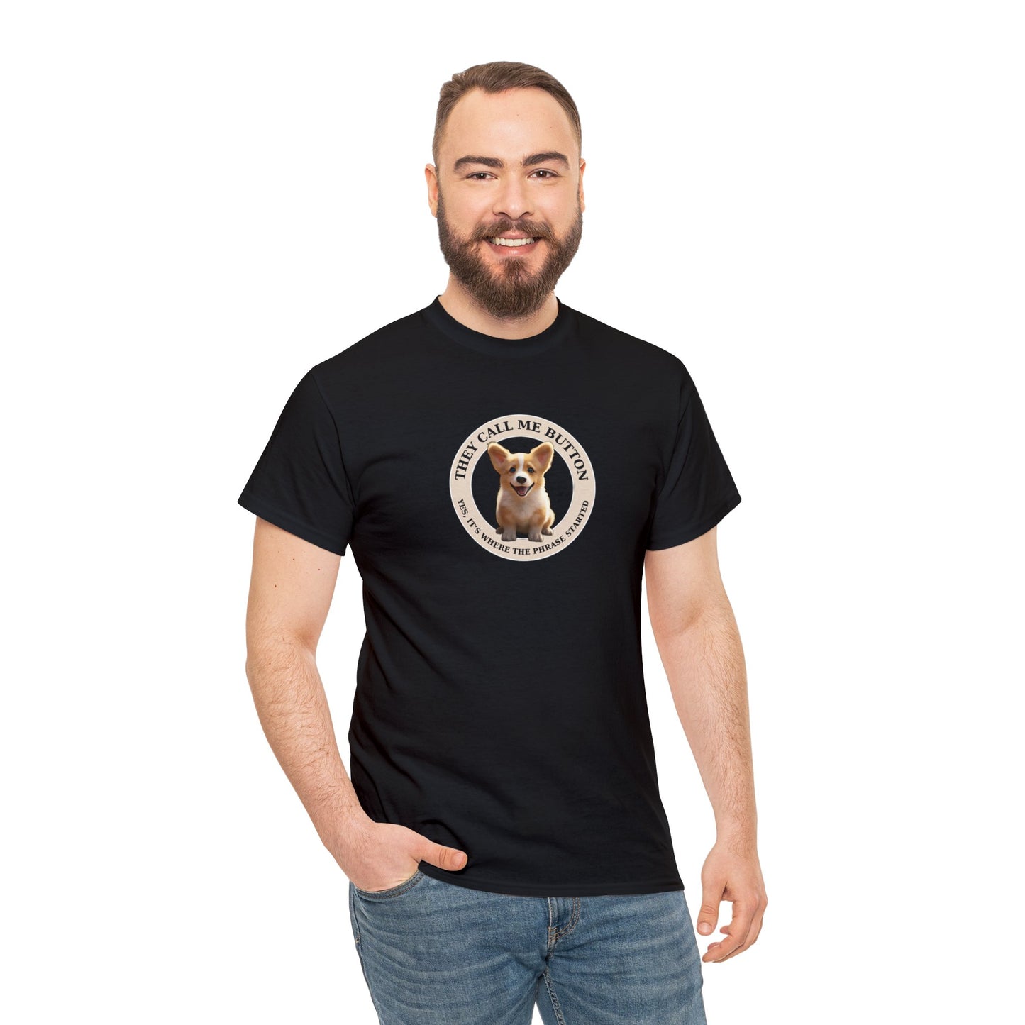 Cute as a Button - Unisex Heavy Cotton Tee
