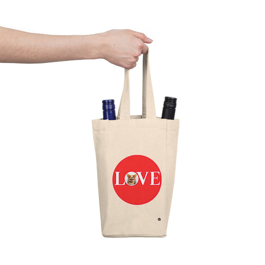 More Love - Double Wine Bottle Tote Bag