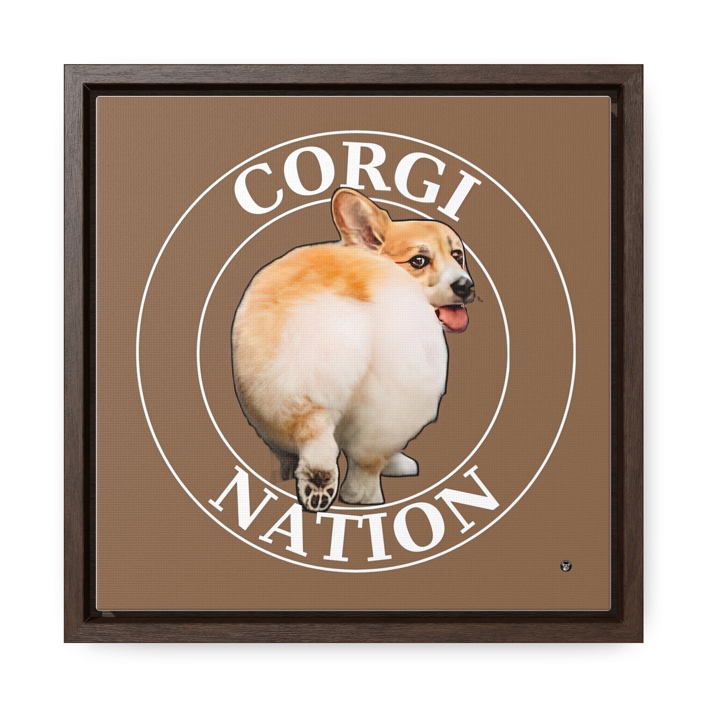 Corgi Nation - Framed on Canvas