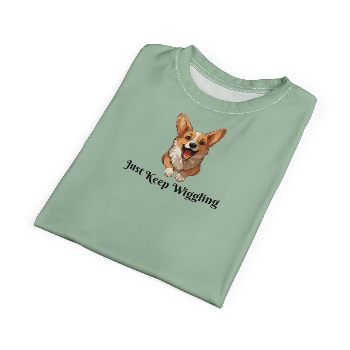 Just Keep Wiggling Unisex Bold Designer Tee - Words to Live By on Momo Mint