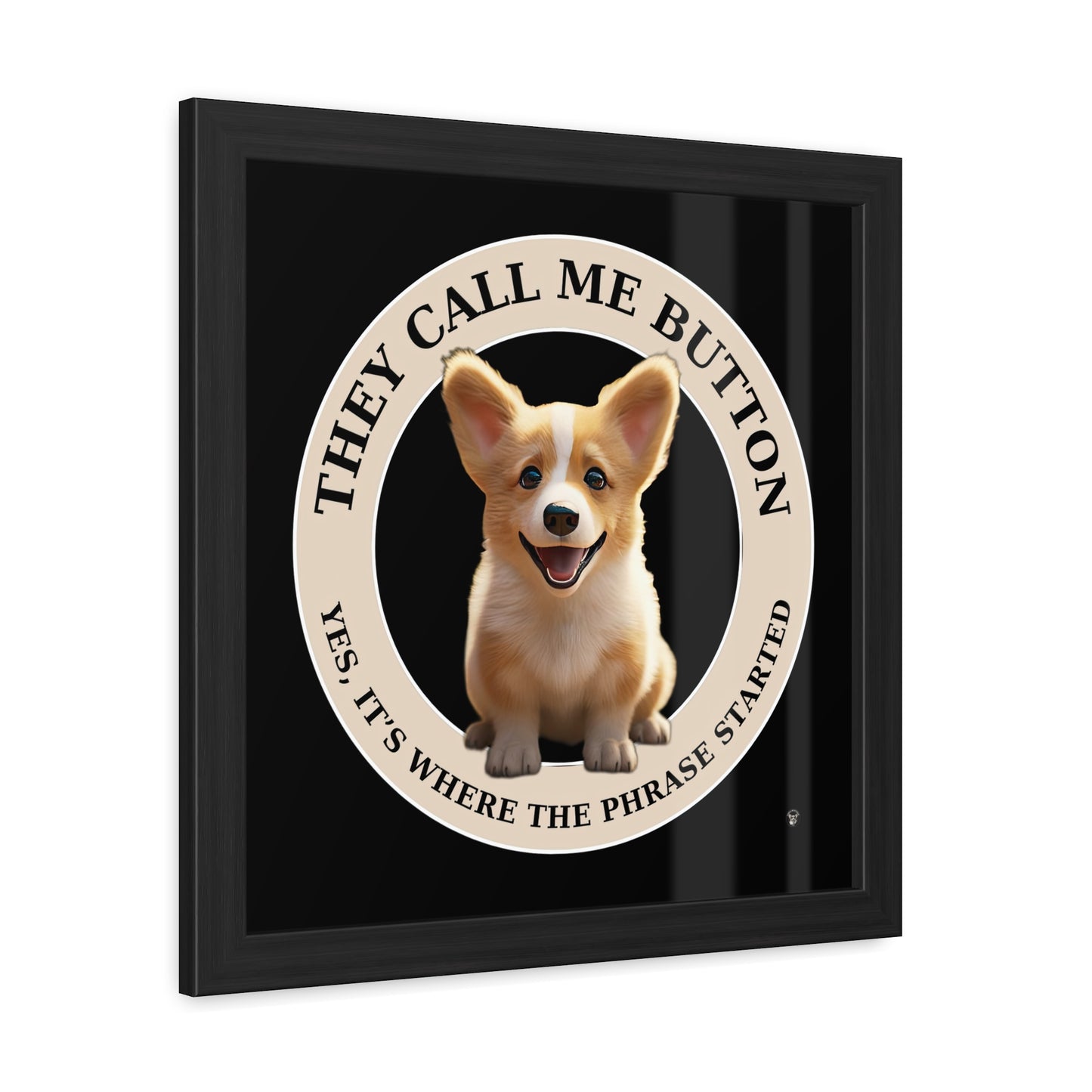 Cute as a Button - Framed Print