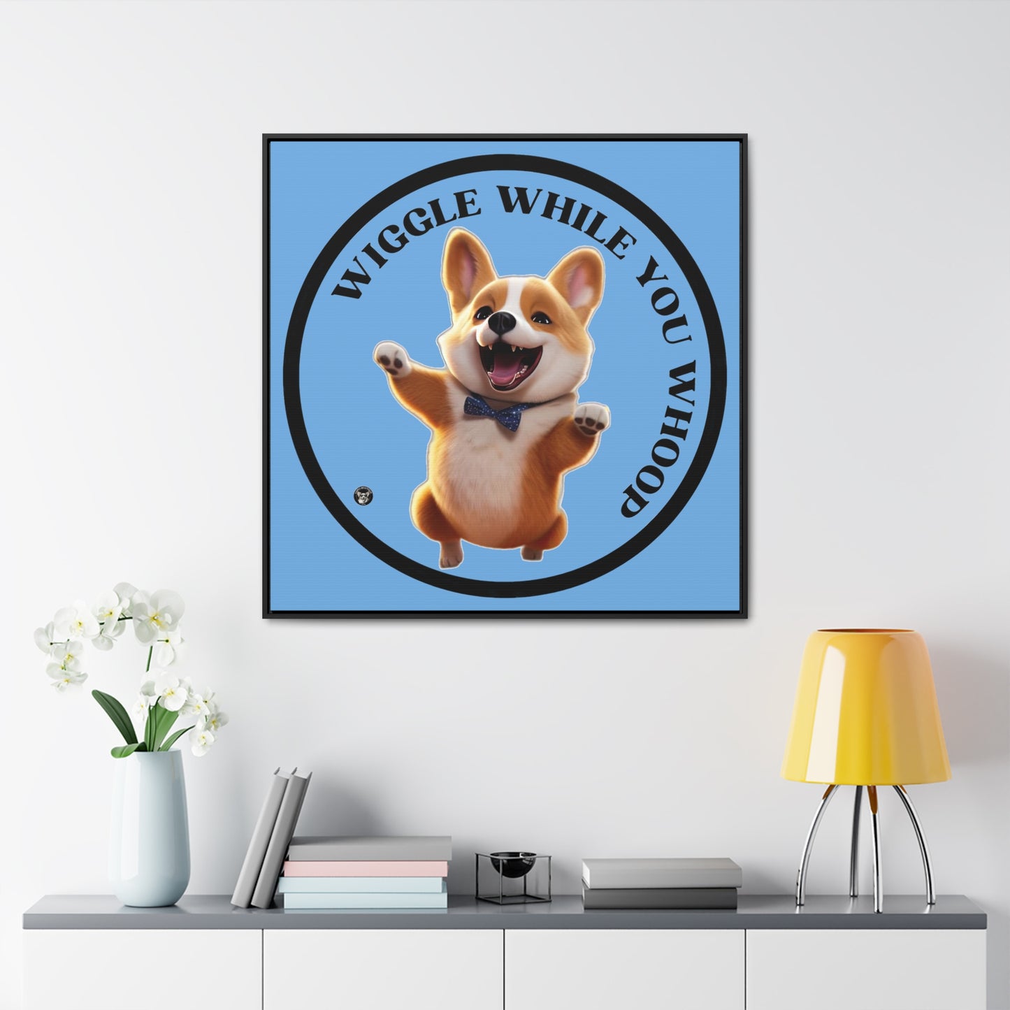 Wiggle While You Whoop - Framed on Canvas