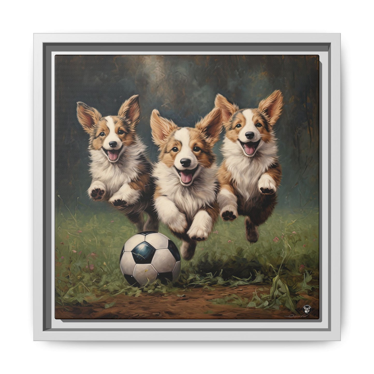 Corgi Lancer sur Toile