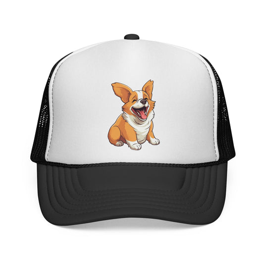 Jolly Jiggling Animated Corgi Trucker Cap