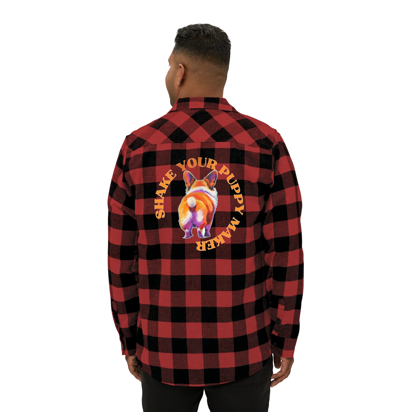 Shake Your Puppy Maker - Flannel Shirt