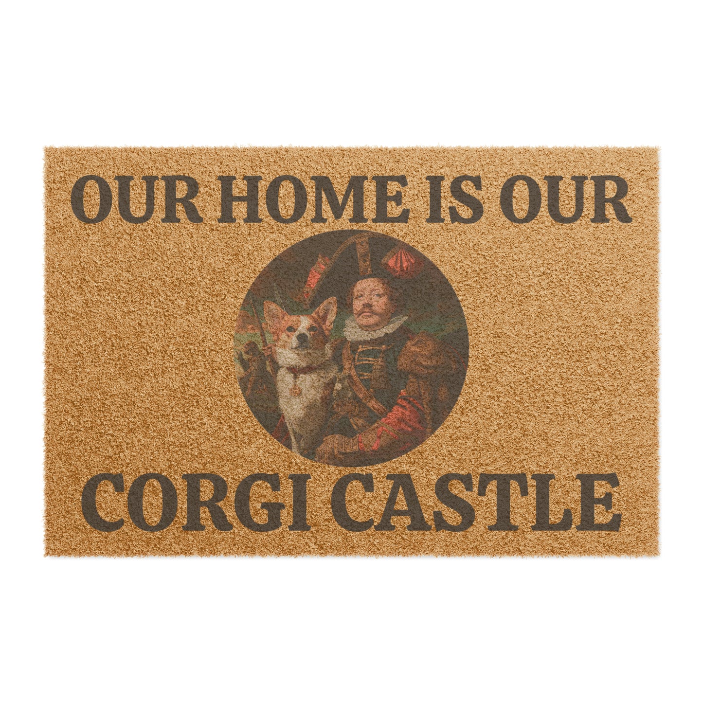 Our Home is our Corgi Castle - Doormat