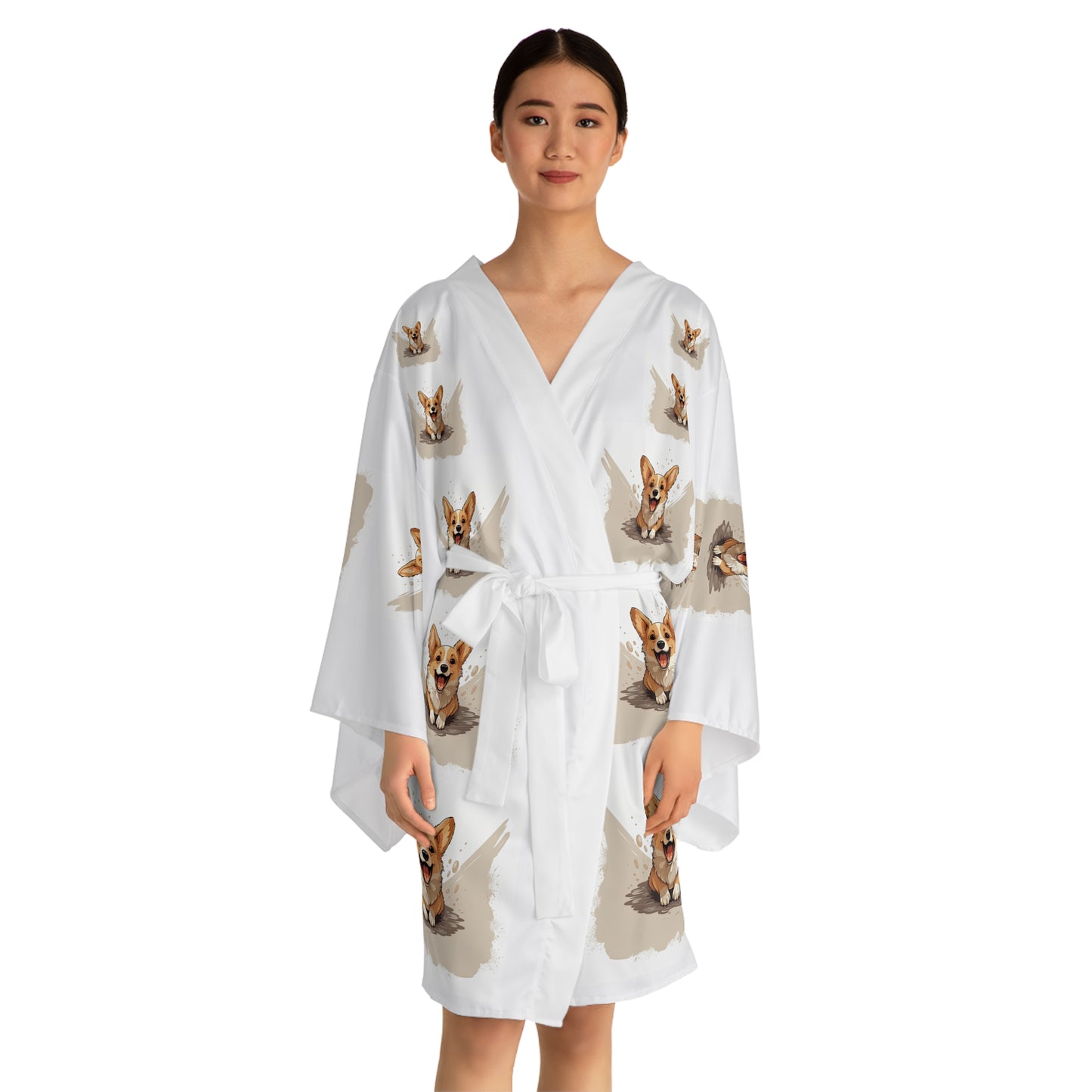 Corgi Cuteness Kimono Robe