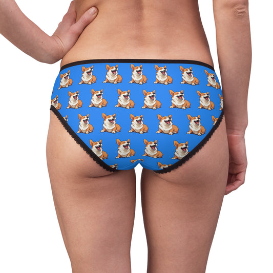 Comical Corgi All Smiles Repeater Pattern Panties! - Cute Corgi Undies
