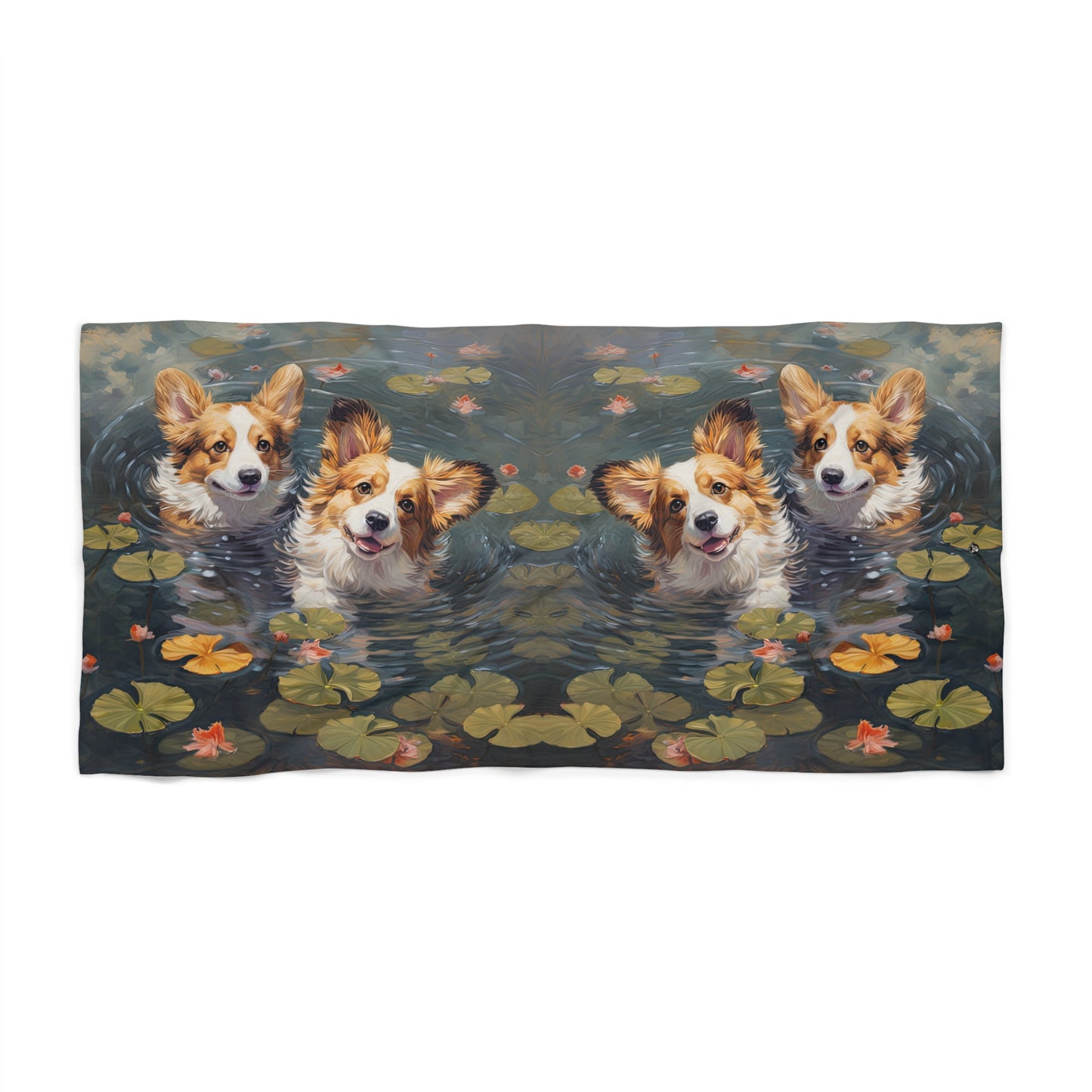 Pond Pups Beach Towel