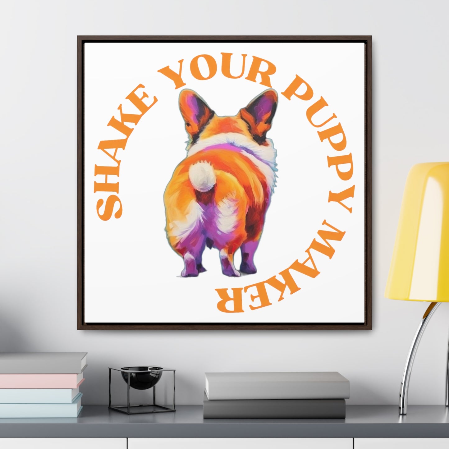 Shake Your Puppy Maker - Framed on Canvas