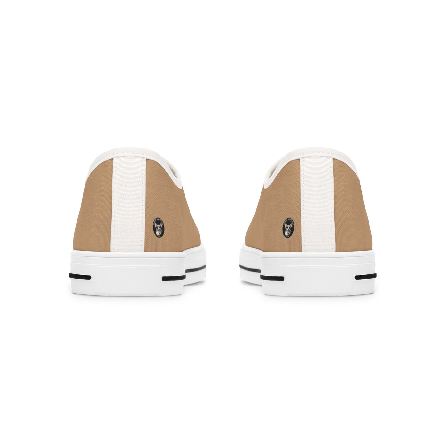 Butt What? Talk To The Butt Contemptuous Corgi Women’s Low Top Casual Tan Canvas Sneakers