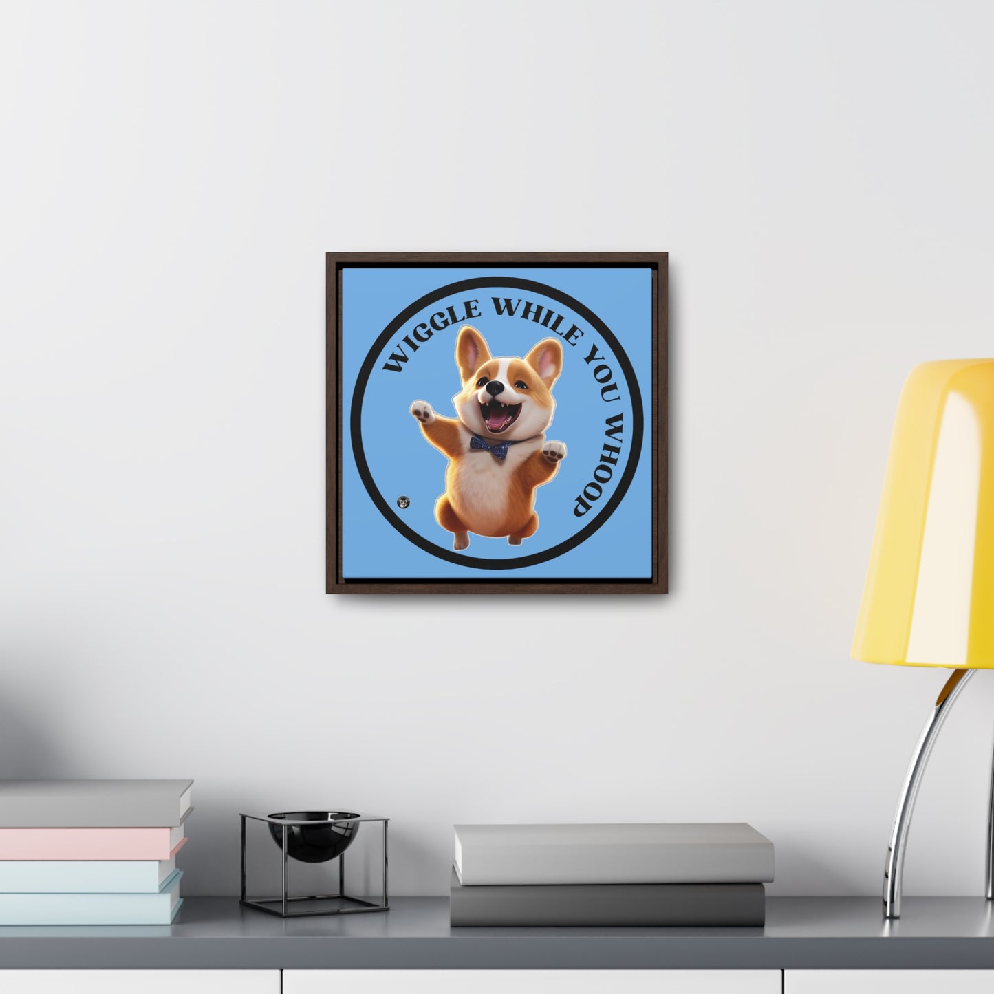 Wiggle While You Whoop - Framed on Canvas