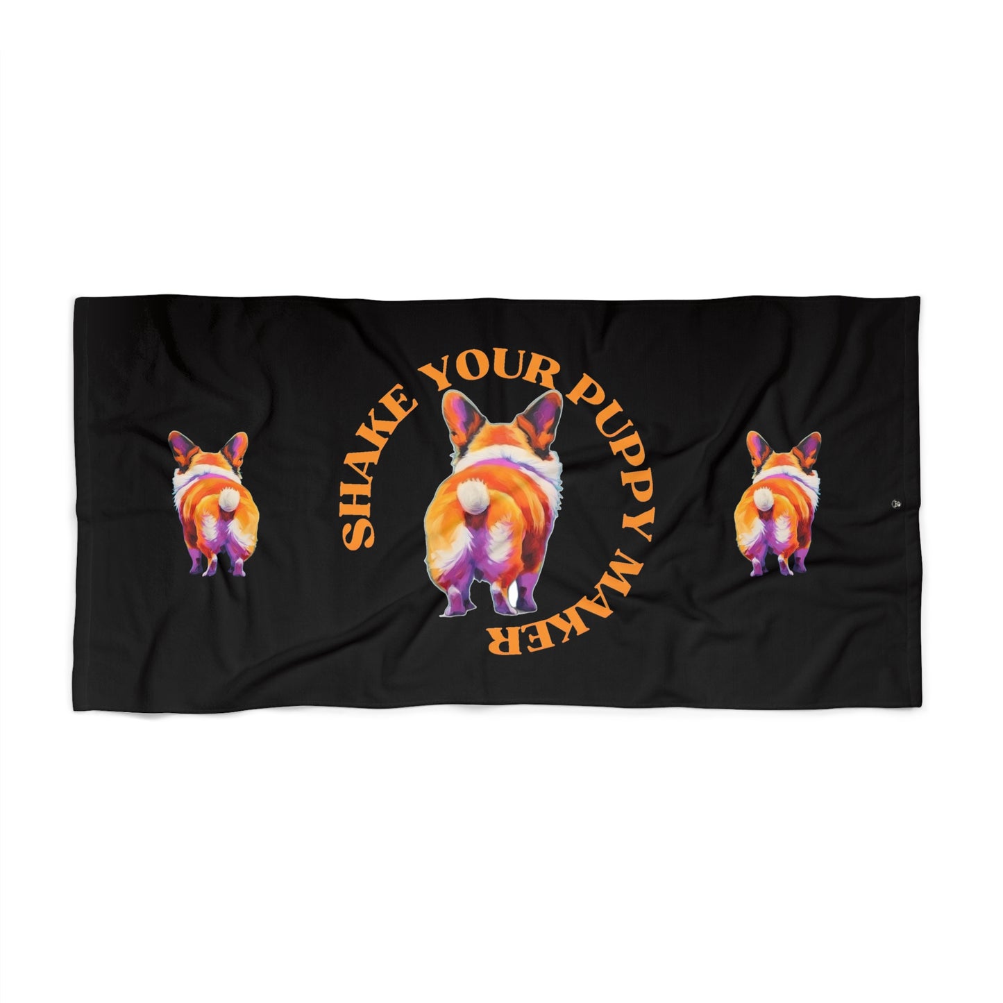 Shake Your Puppy Maker Beach Towel