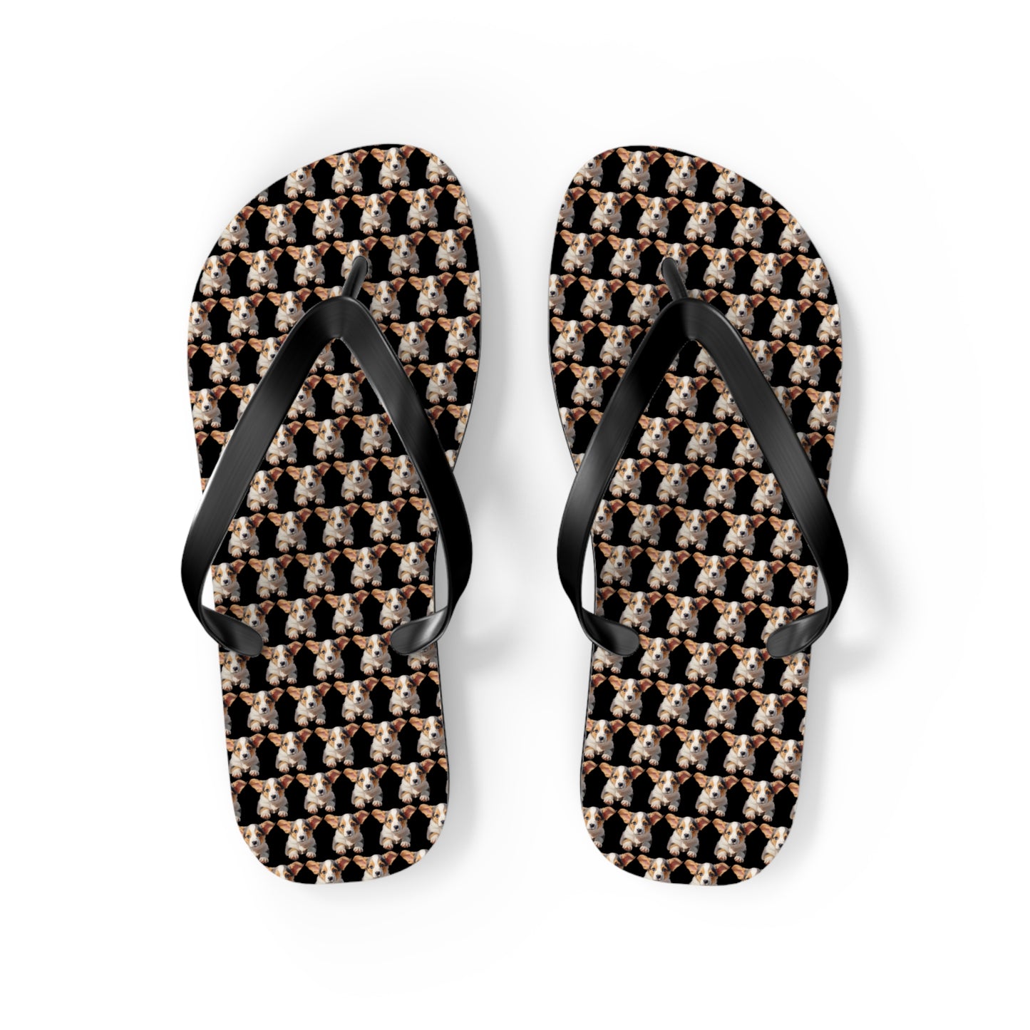 Puppy Love Mosaic Flip-Flops