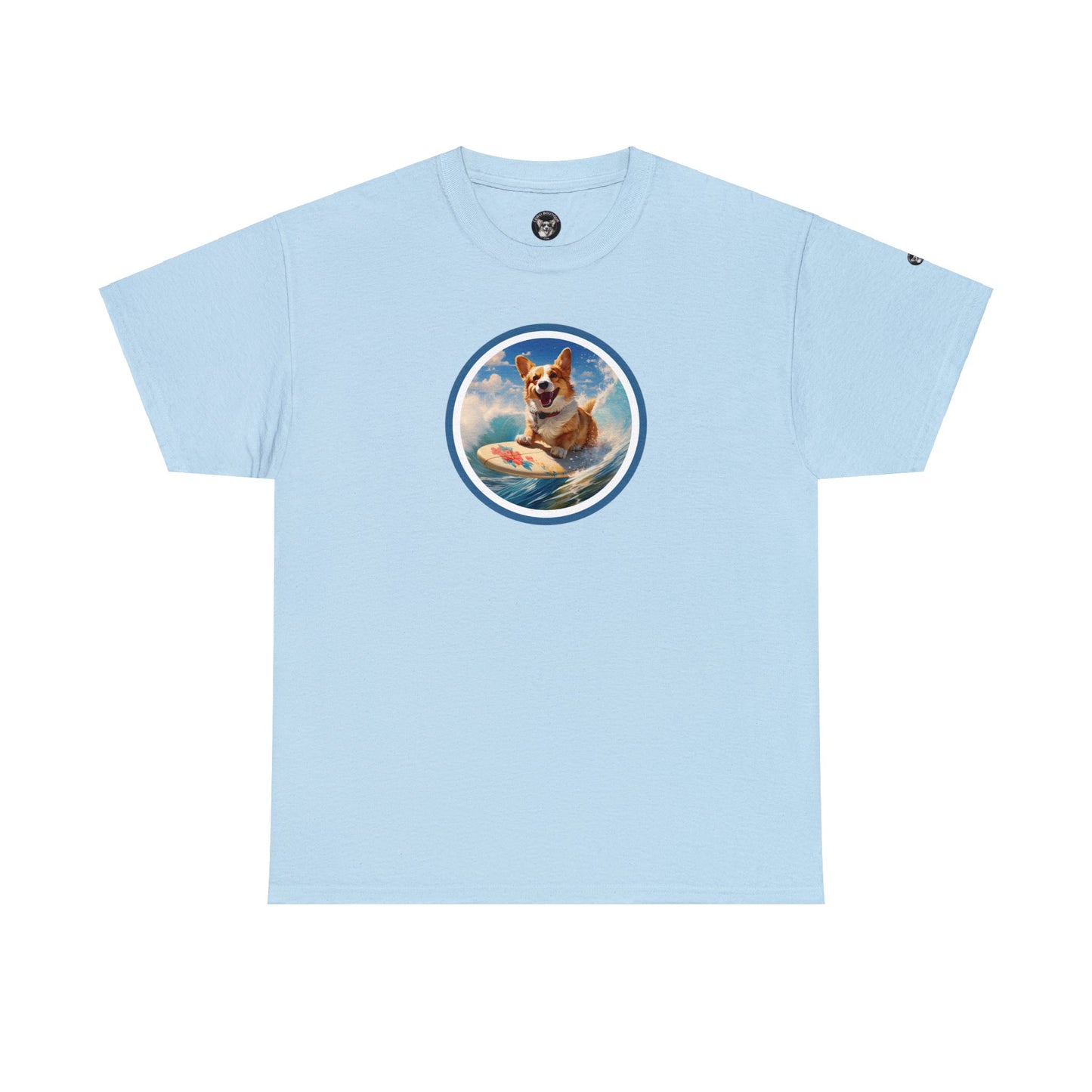 Cowabunga Corgi - Unisex Heavy Cotton Tee