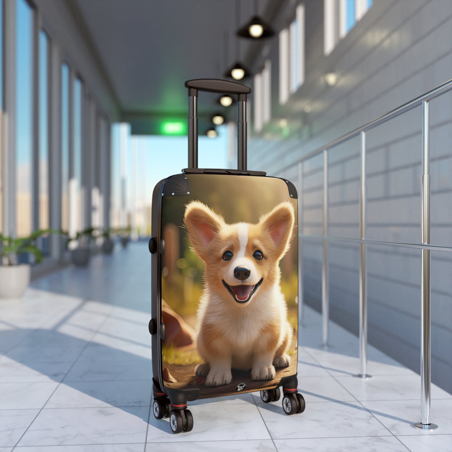 Corgi Puppy Sweetness Suitcases — Cute Rolling Luggage for Corgi Lovers
