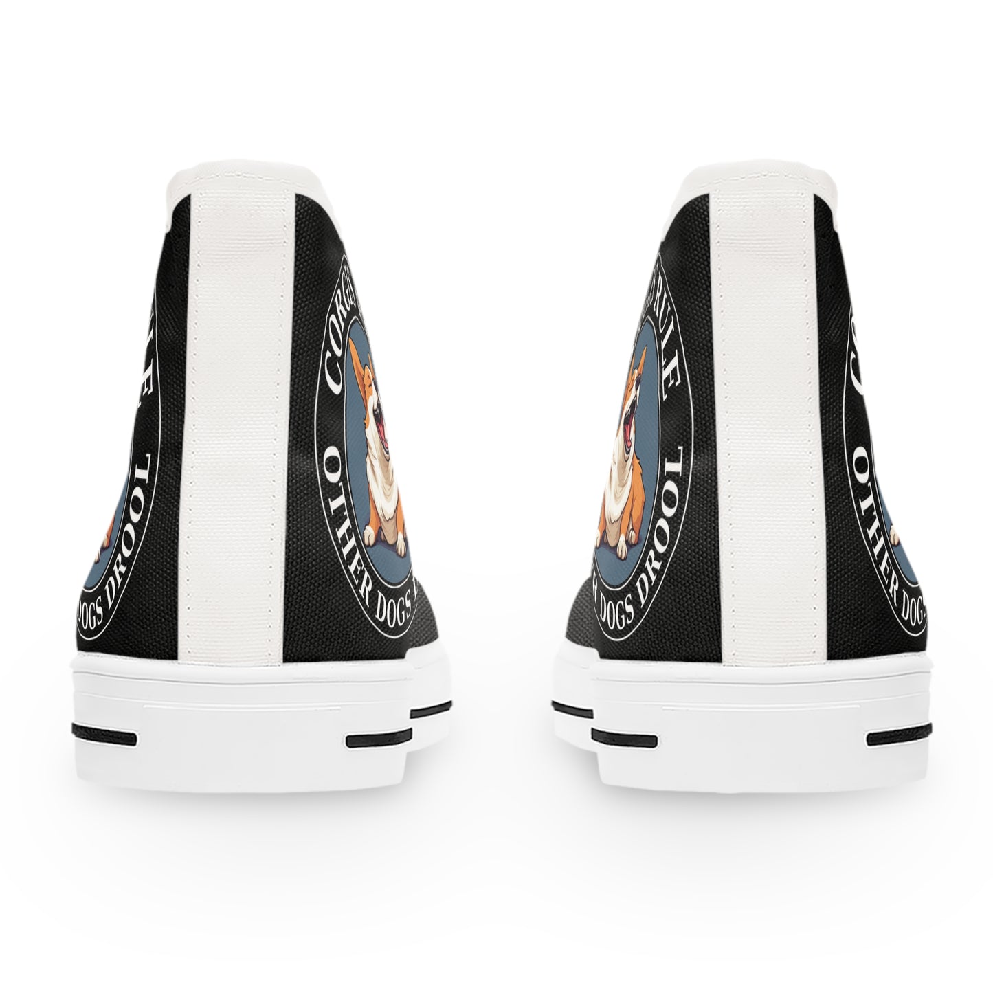 Corgis Rule - Women's High Top Sneakers