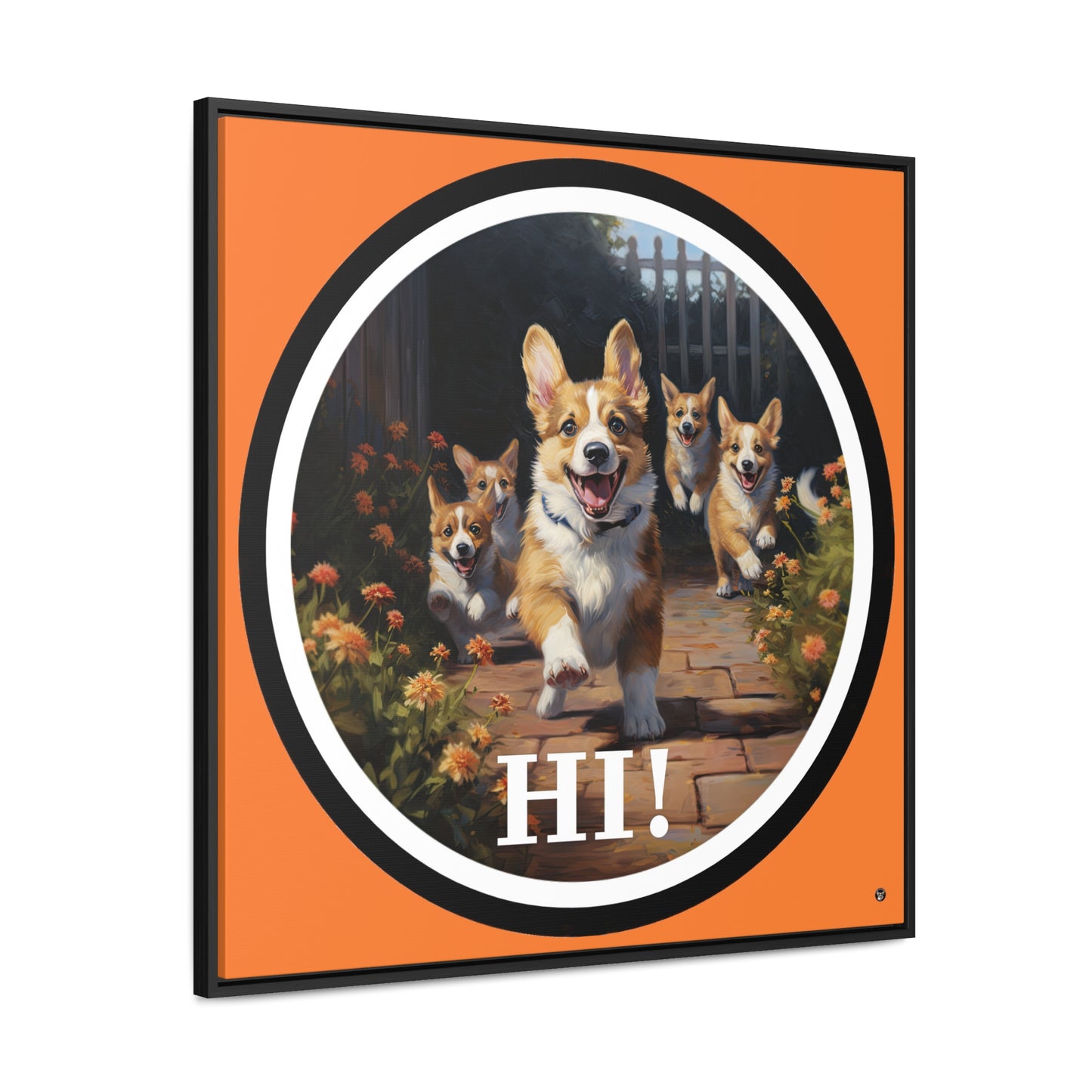 Hi! - Framed on Canvas
