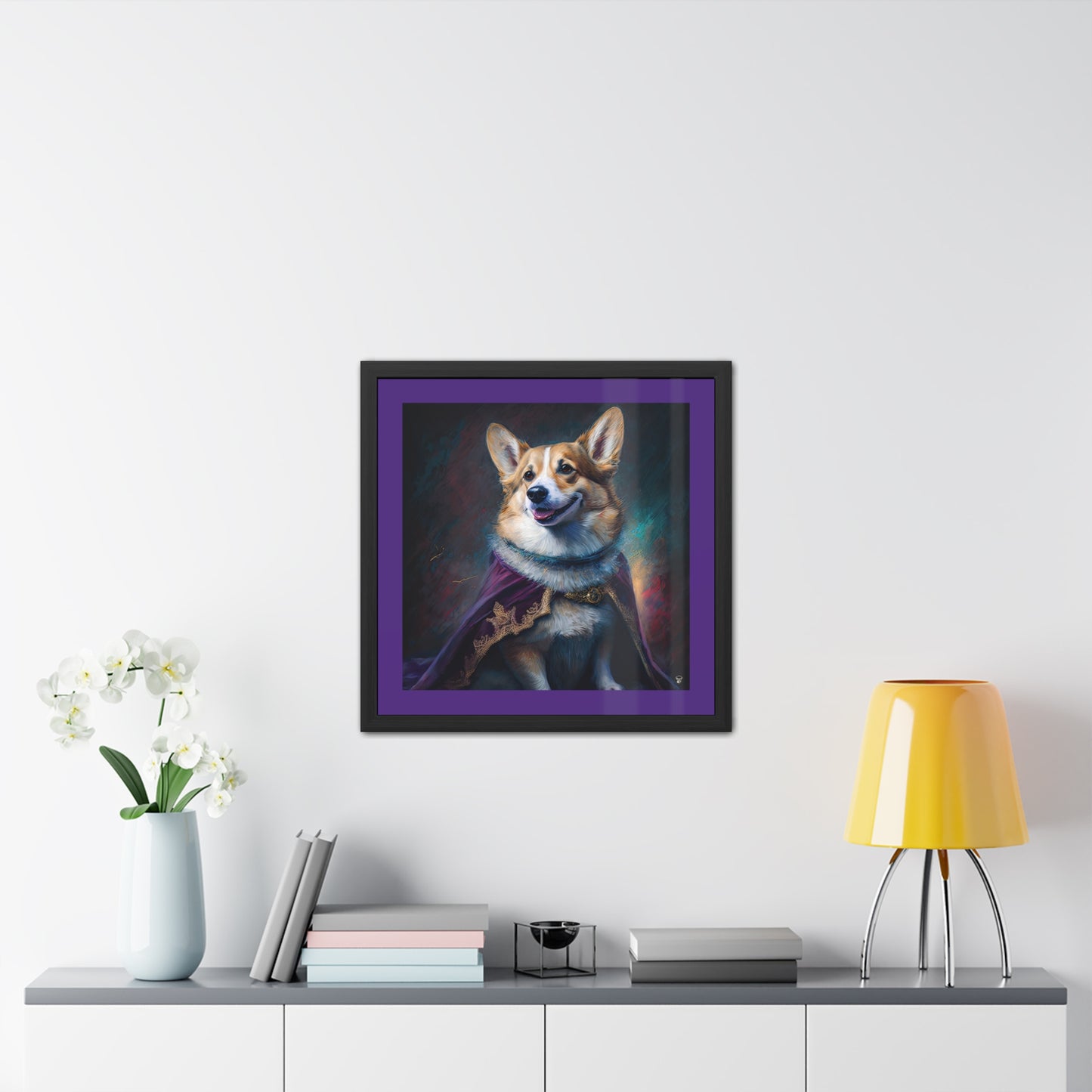 Cadre photo Corgi Royalty