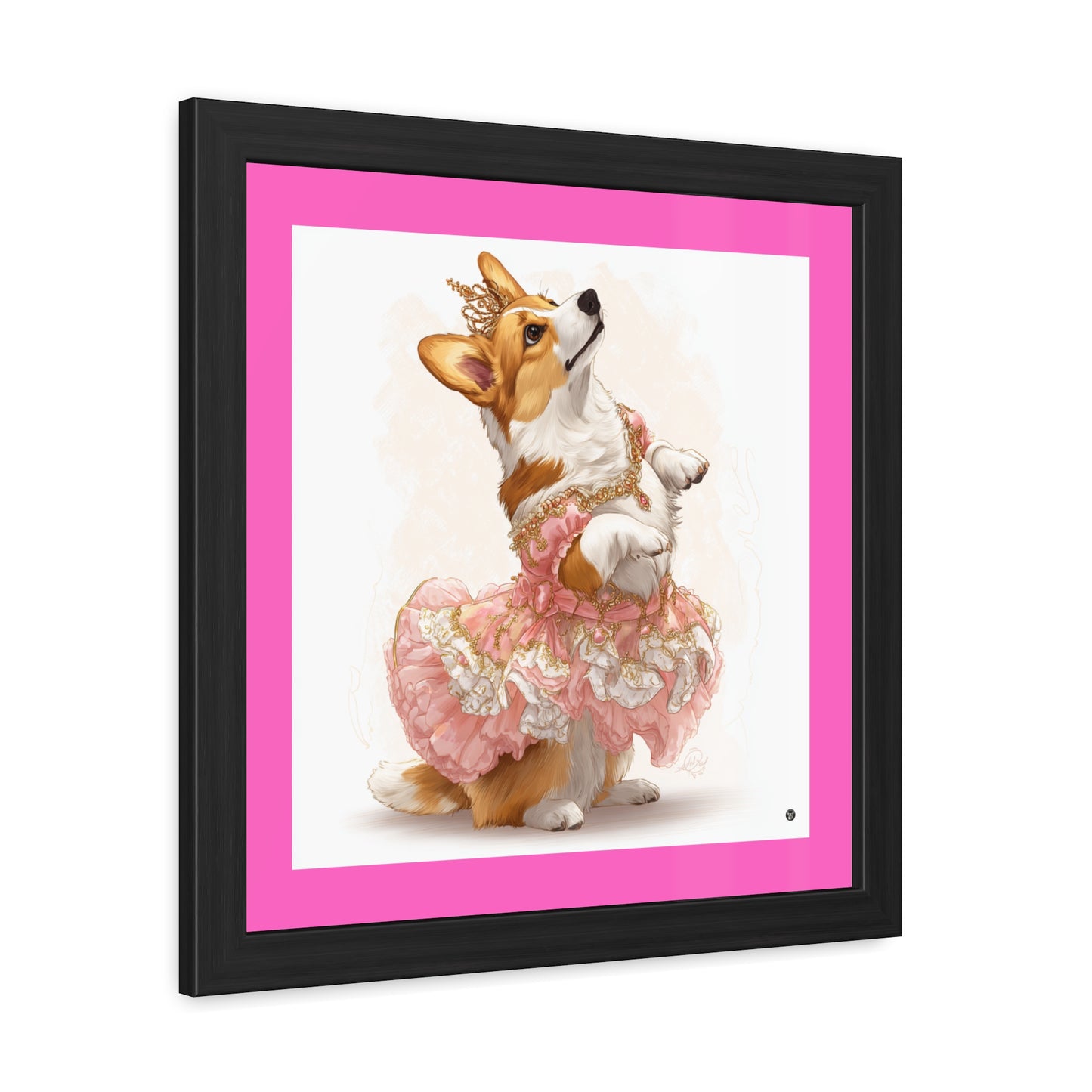 Princess Corgi Framed Print