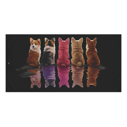 Corgi Reflection - Bath Towel