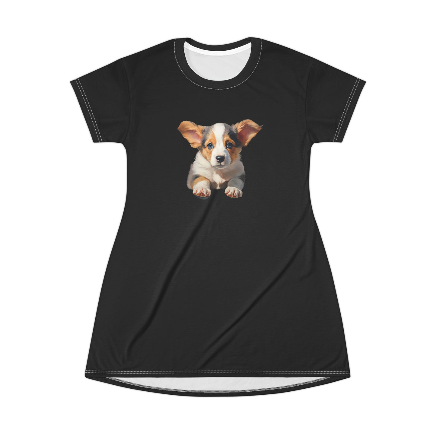Puppy Portrait - T-Shirt Dress