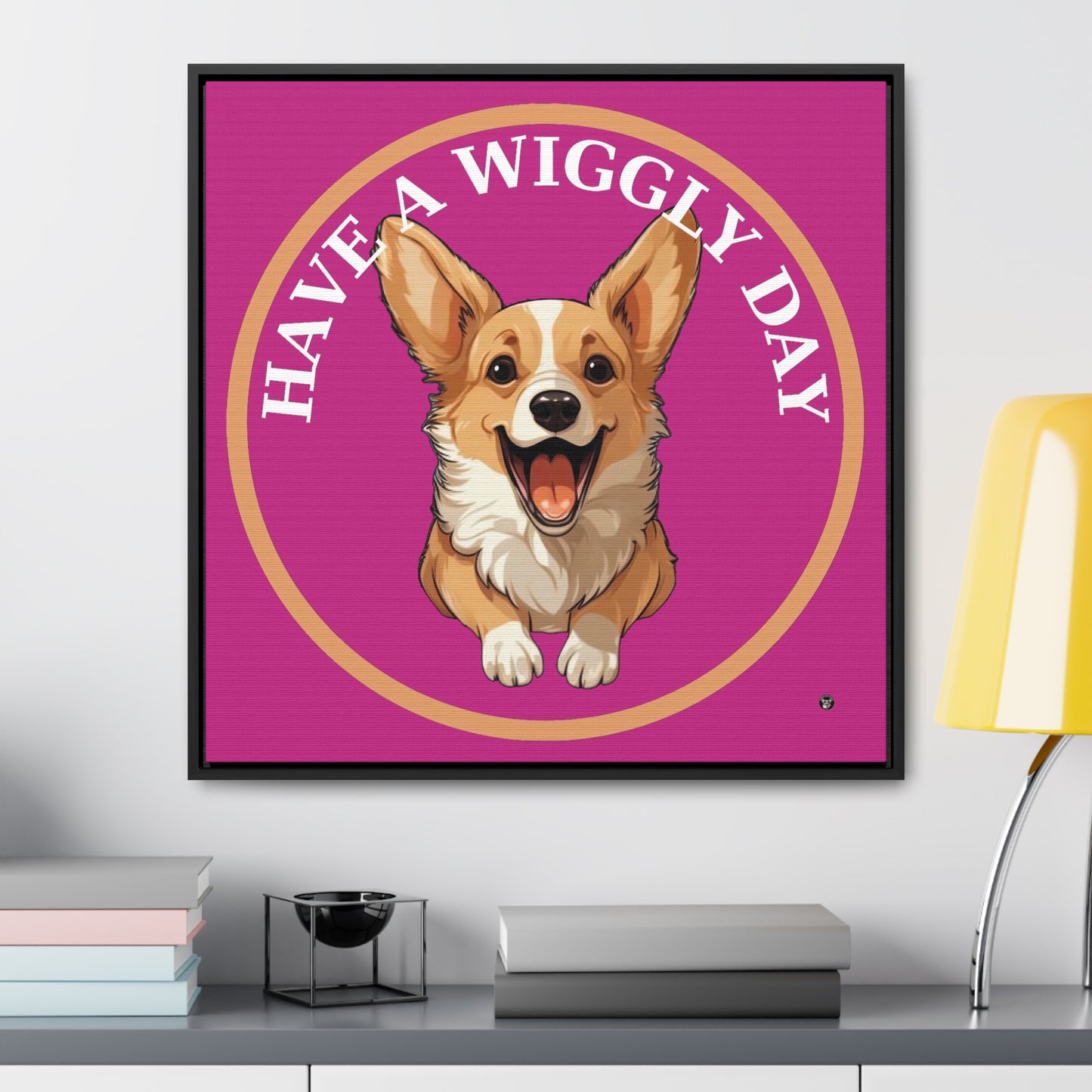Have a Wiggly Day - Framed on Canvas