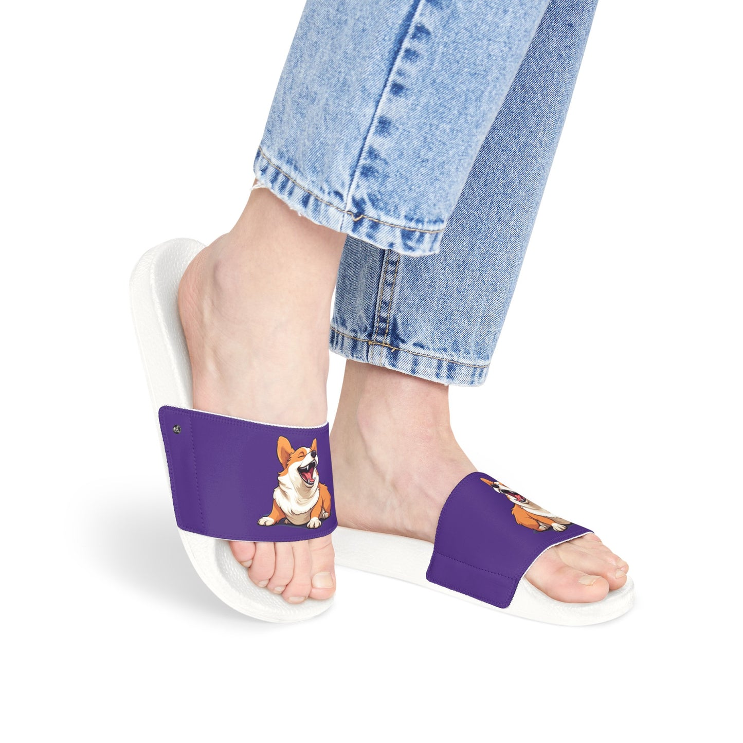 Comical Corgi - Women's Slide Sandals