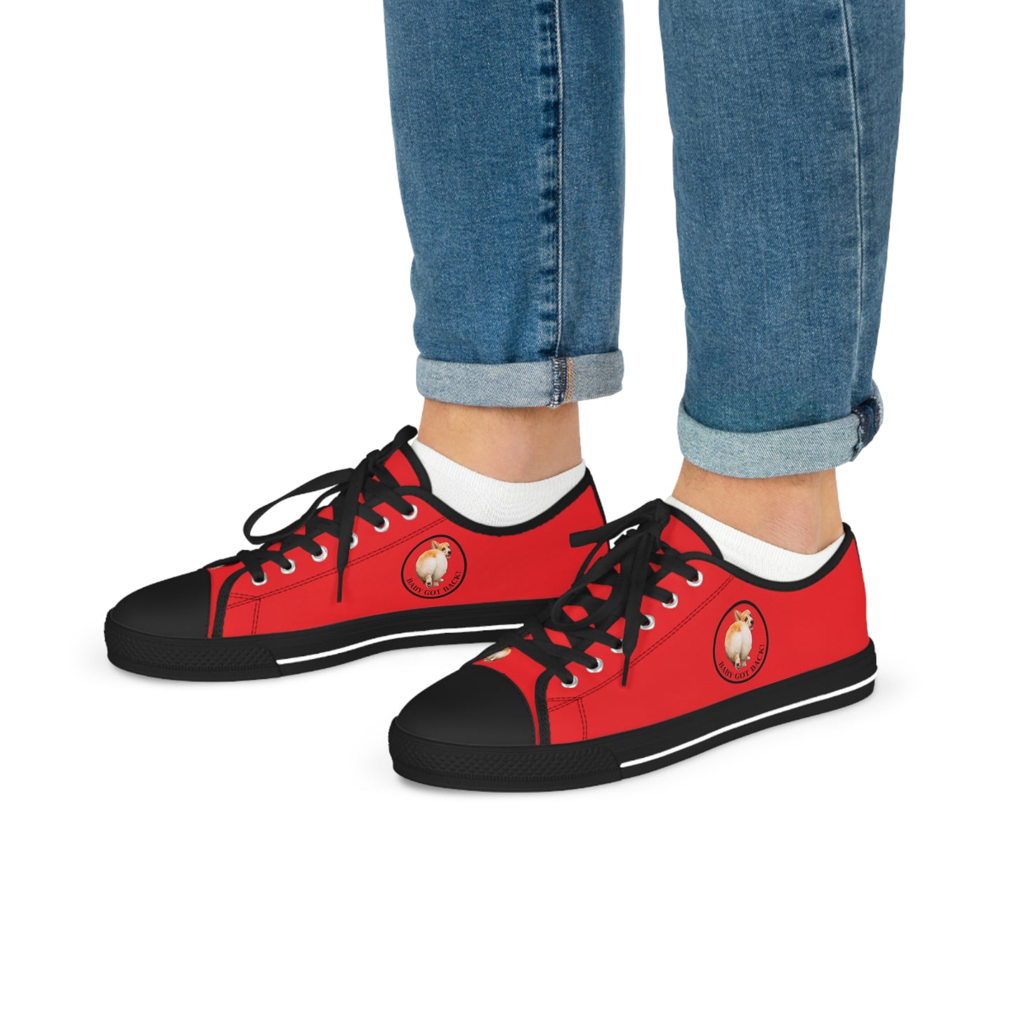 Baby Got Back - Men's Low Top Sneakers