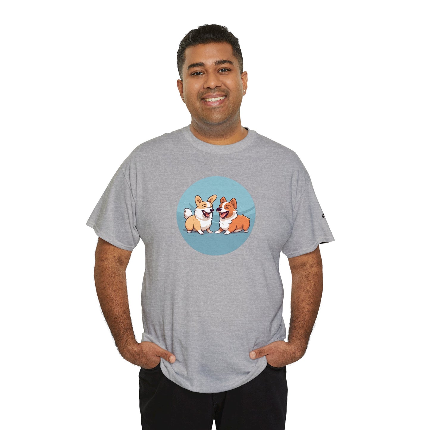 Corgi Couple - Unisex Heavy Cotton Tee