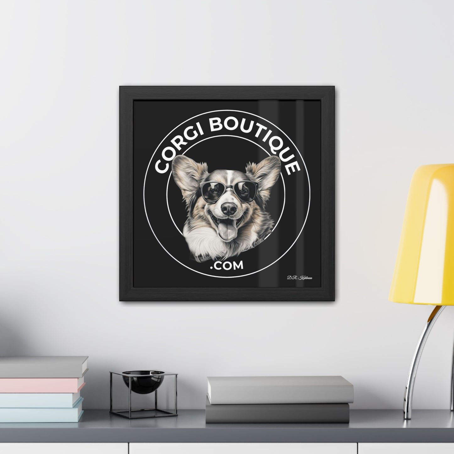 Corgi Boutique - Framed Print