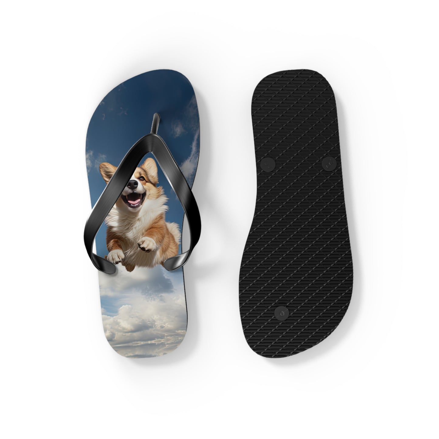 Super Corgi Flip-Flops