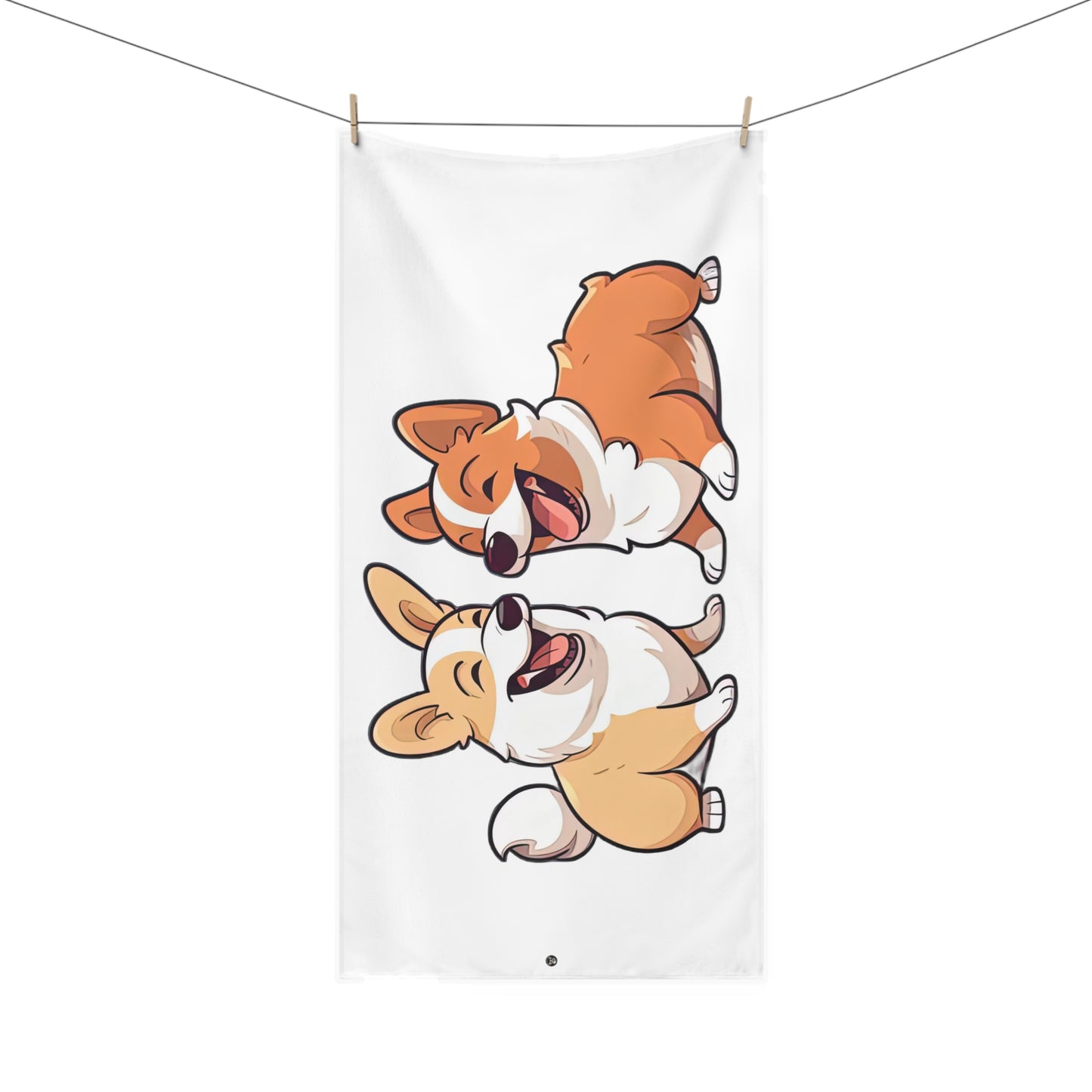 Corgi Couple - Bath Towel