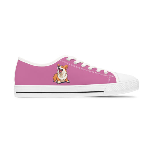 Comical Corgi - Women's Low Top Sneakers