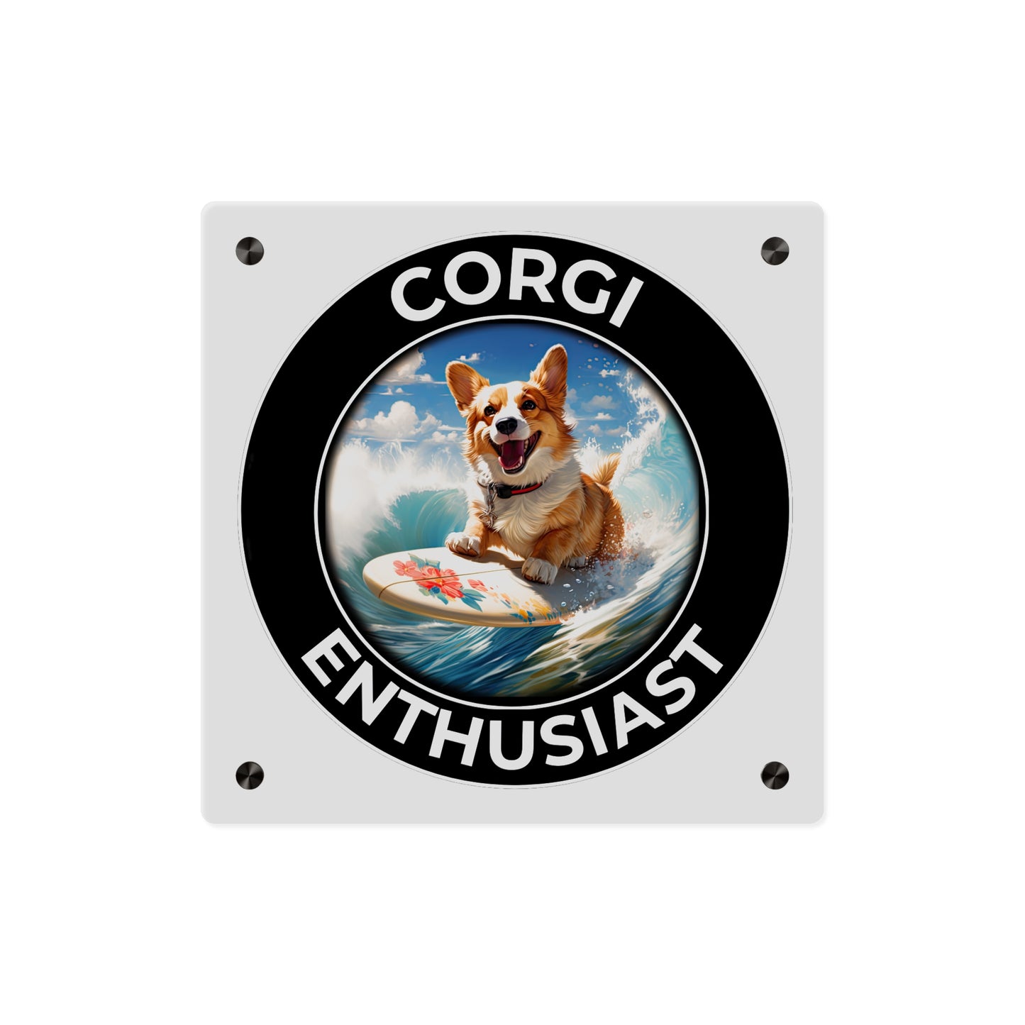 Corgi Enthusiast on Acrylic