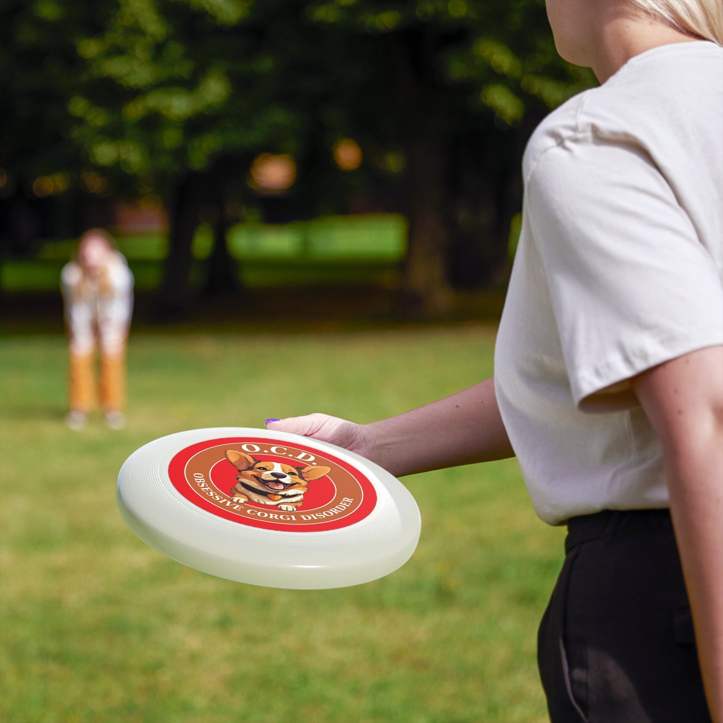 O.C.D. Obsessive Corgi Disorder - Wham-O Frisbee