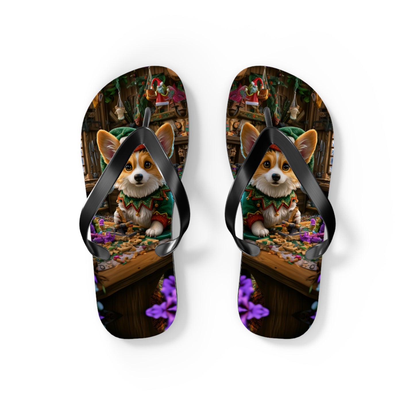 Santa's Little Helper Flip-Flops