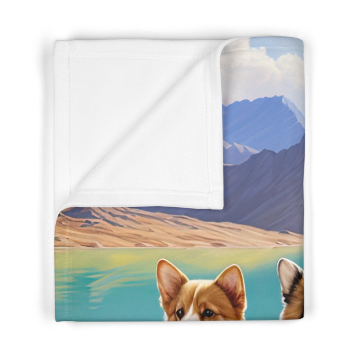 Corgi Lake - Baby Blanket