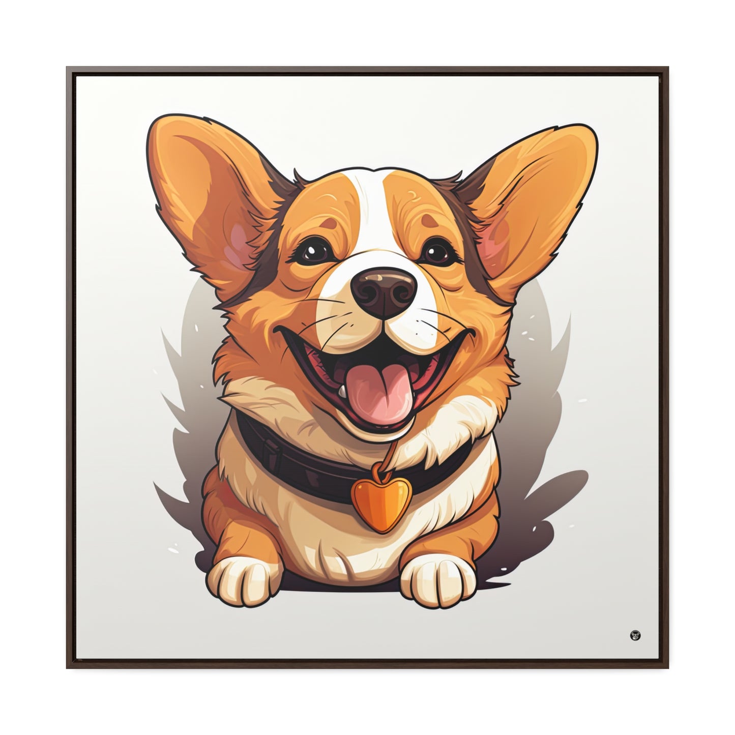 Puppy Love - Framed on Canvas