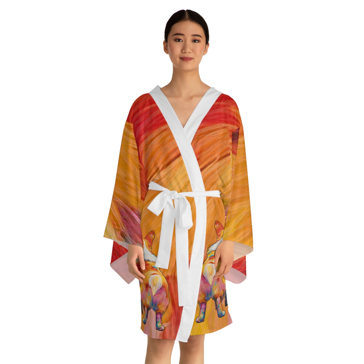 Kimono peignoir « Prête... À vos marques... Amusez-vous »