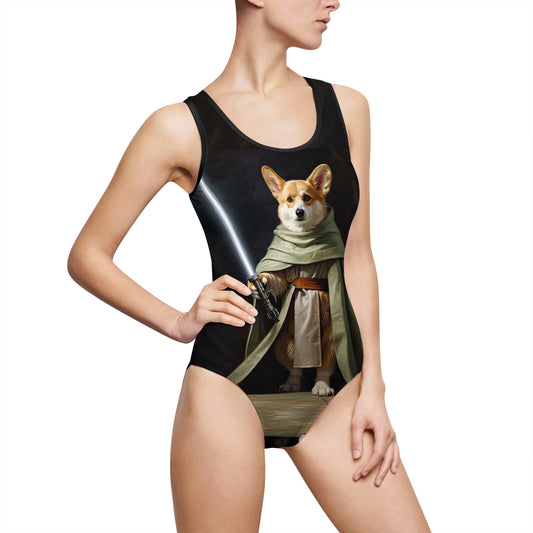 Jedi Corgi - Classic One-Piece Swimsuit