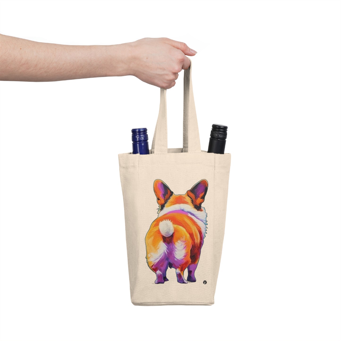 Corgi Butt - Double Wine Bottle Tote Bag