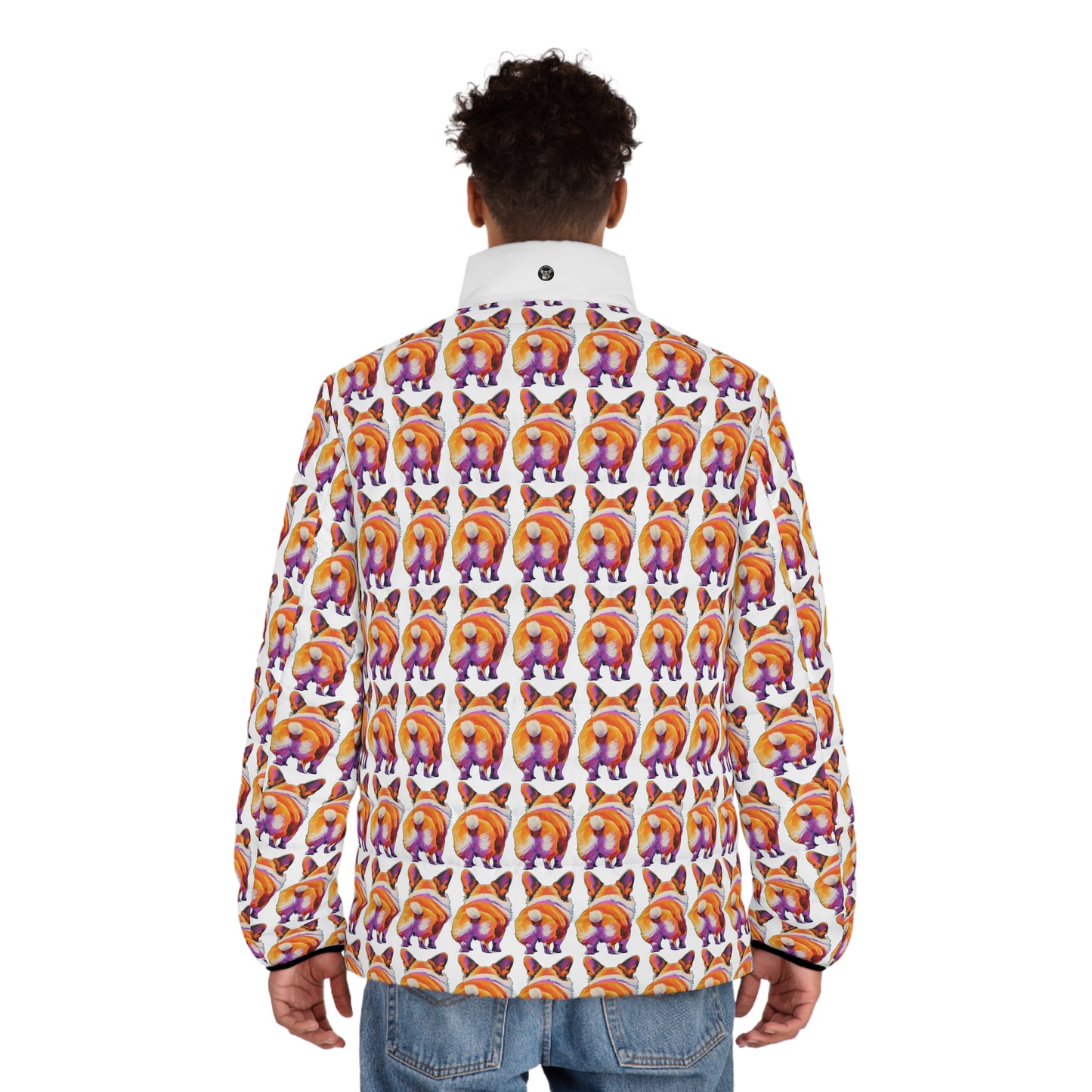 Corgi Butt Mosaic - Puffer Jacket