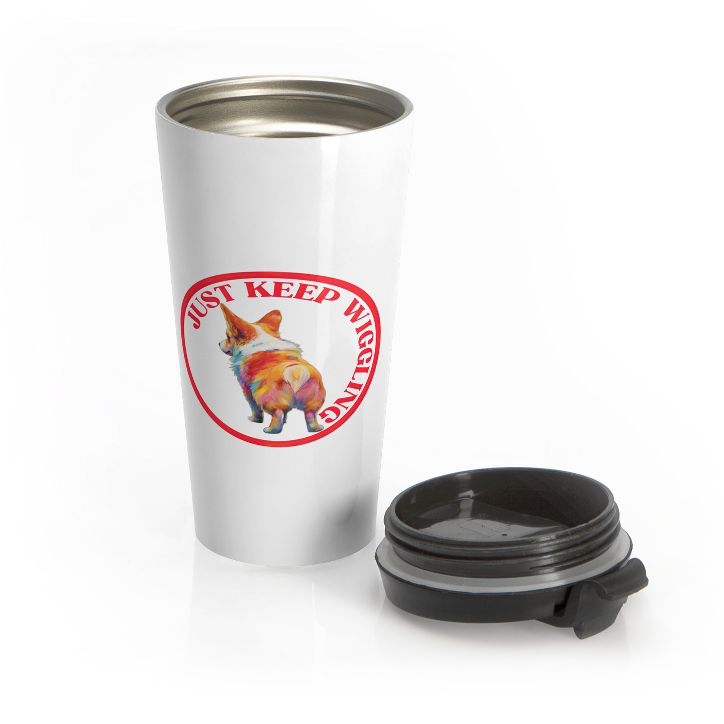 Just Keep Wiggling - Travel Mug