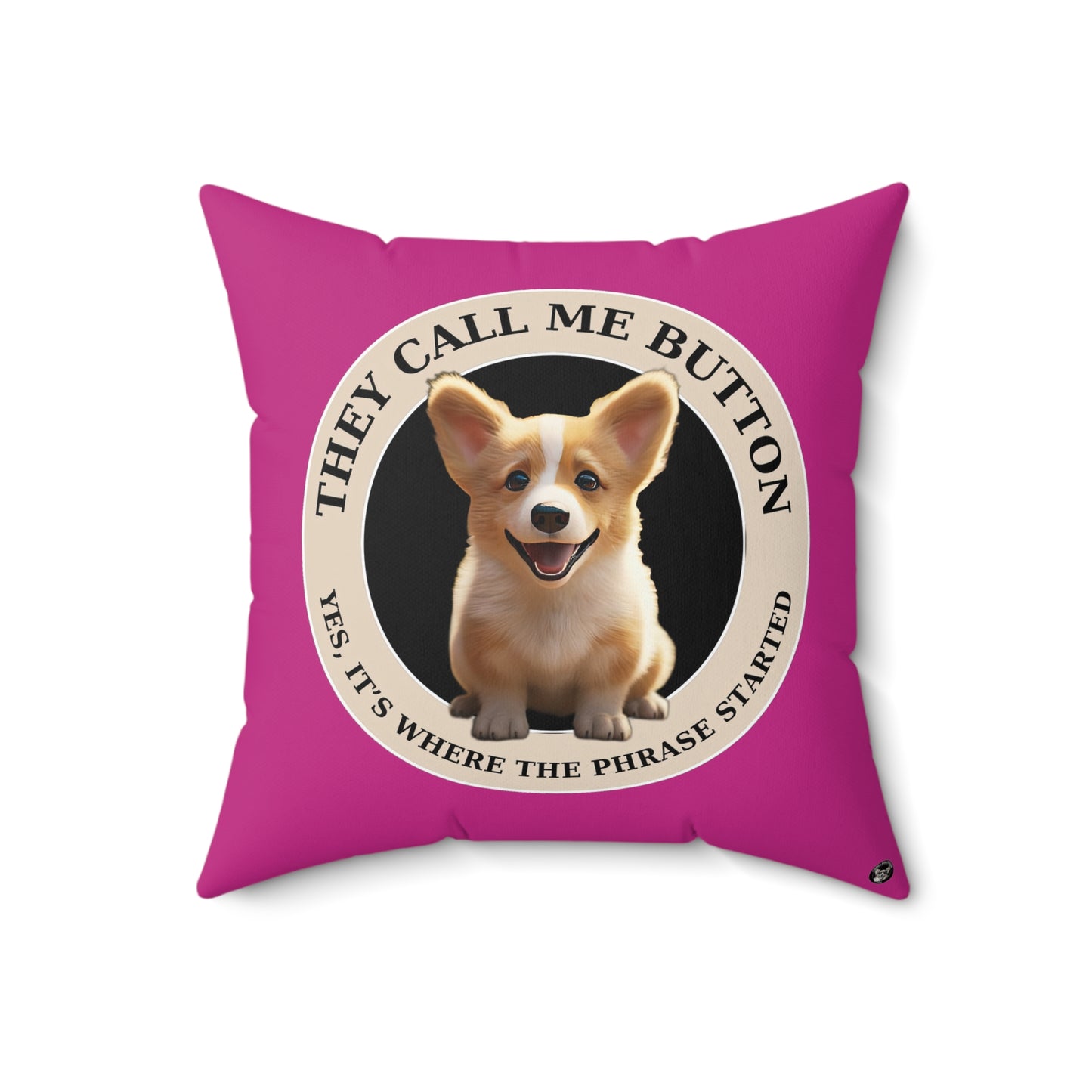Cute as a Button - Throw Pillow