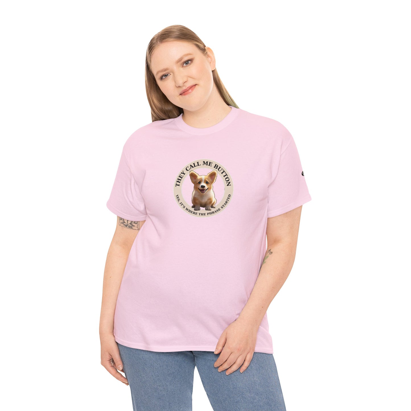 Cute as a Button - Unisex Heavy Cotton Tee