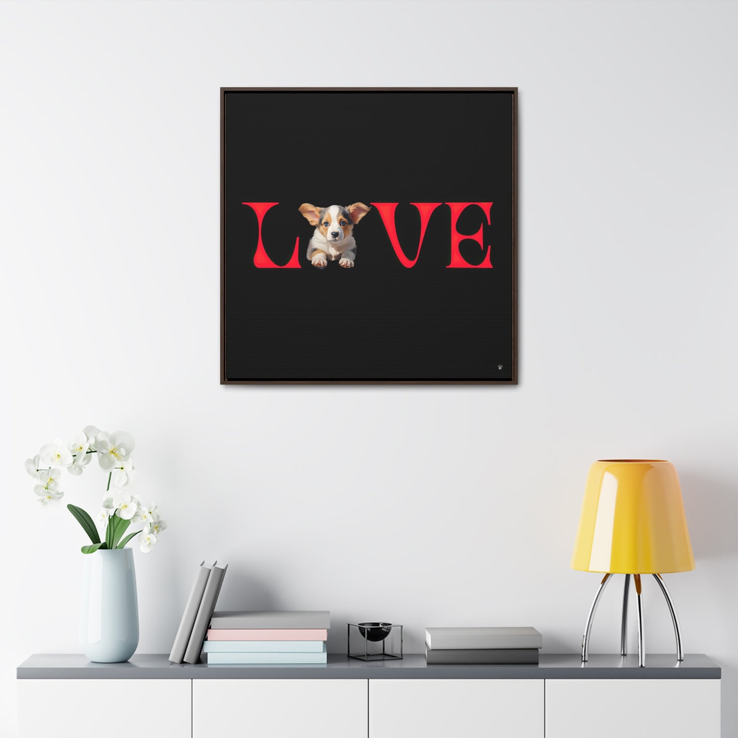 LOVE - Framed on Canvas