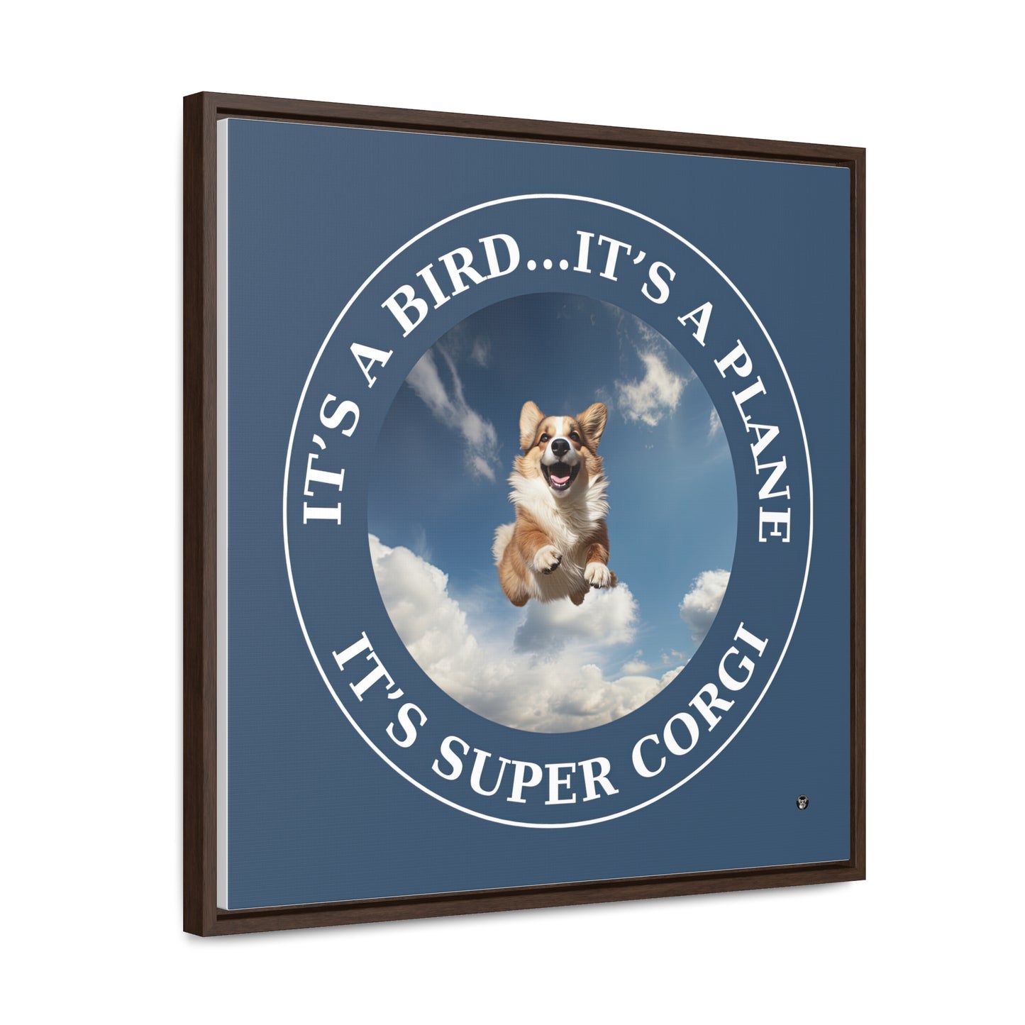 Super Corgi - Framed on Canvas