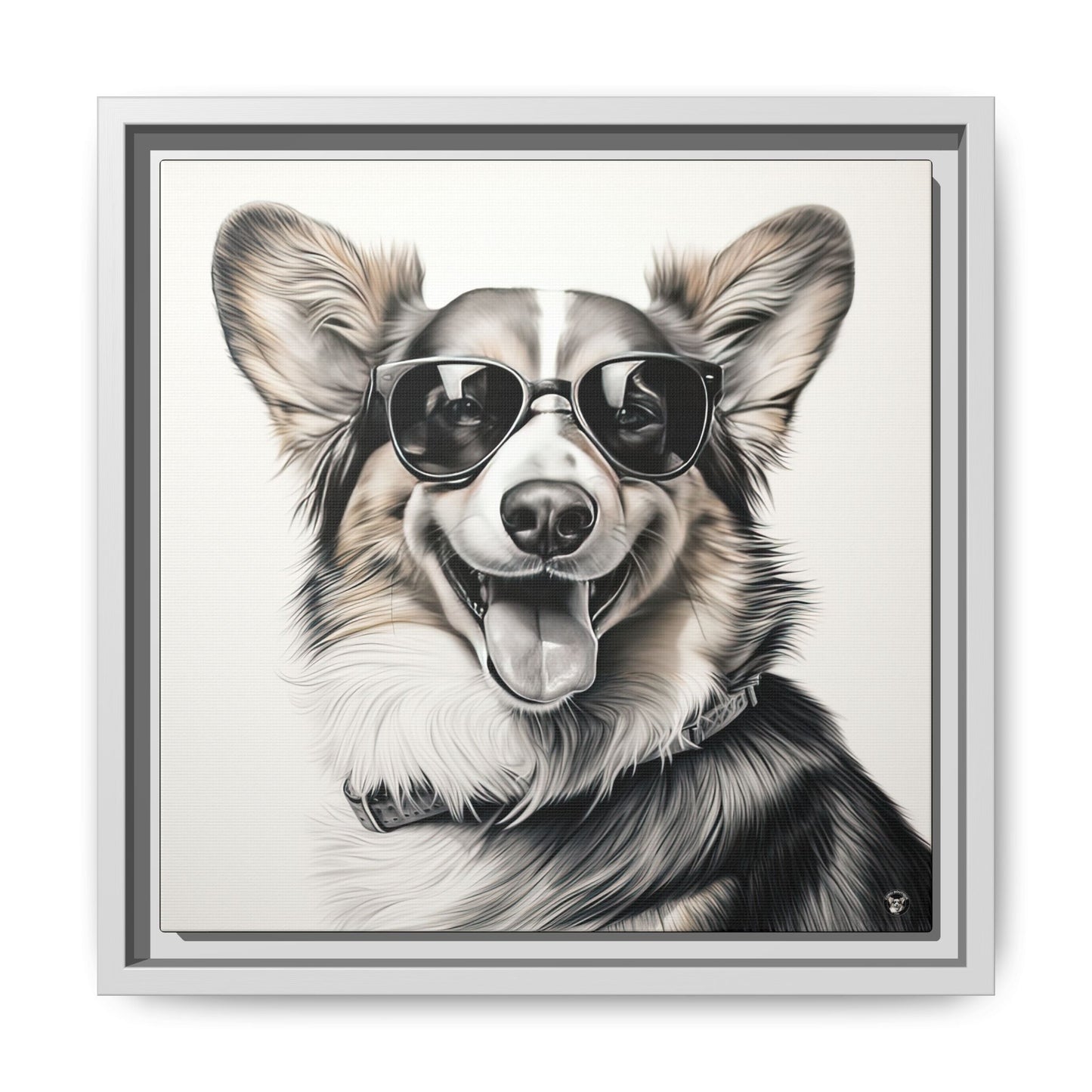 Corgi Cool on Canvas