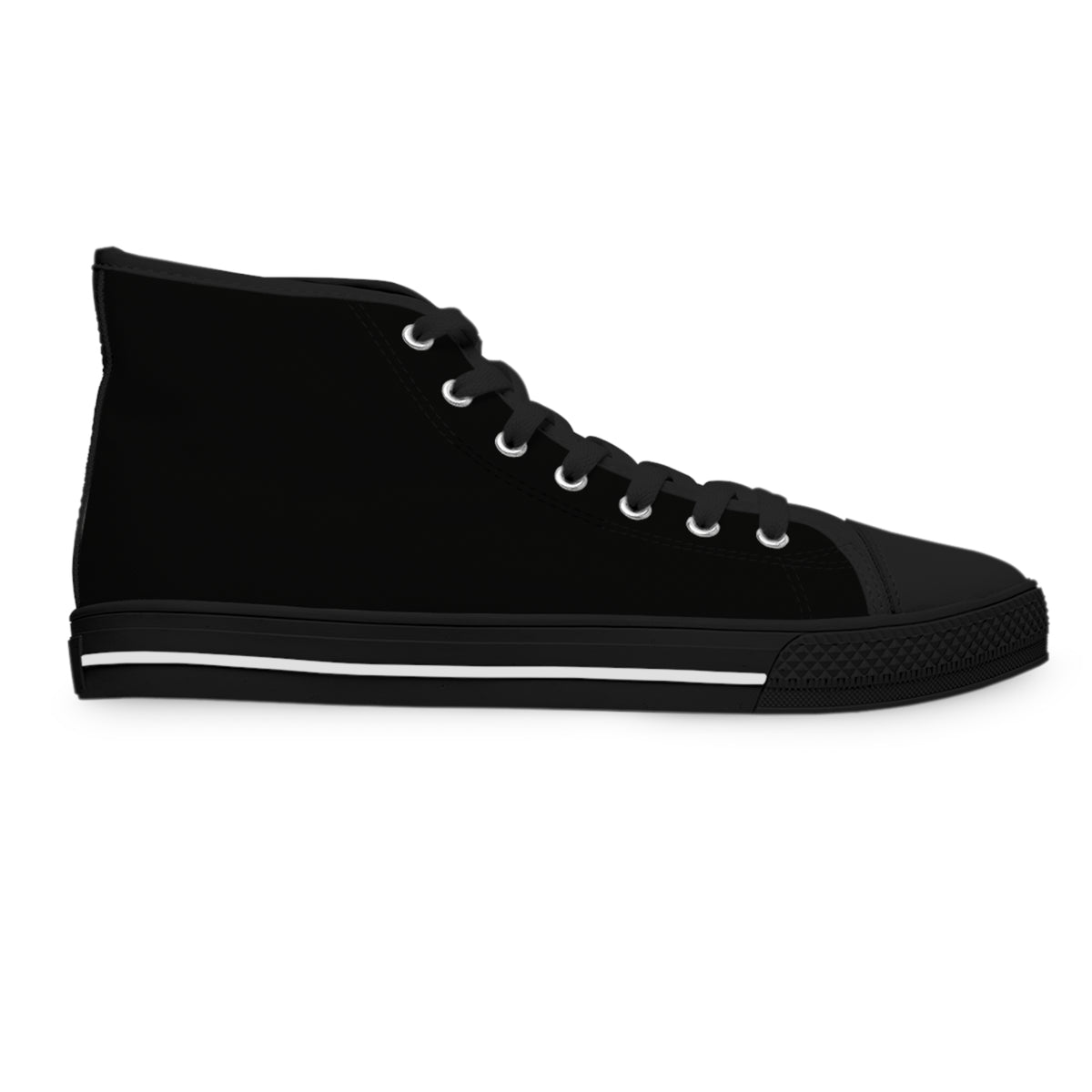 Shake Your Puppy Maker Women's High Top Casual Black Canvas Sneakers